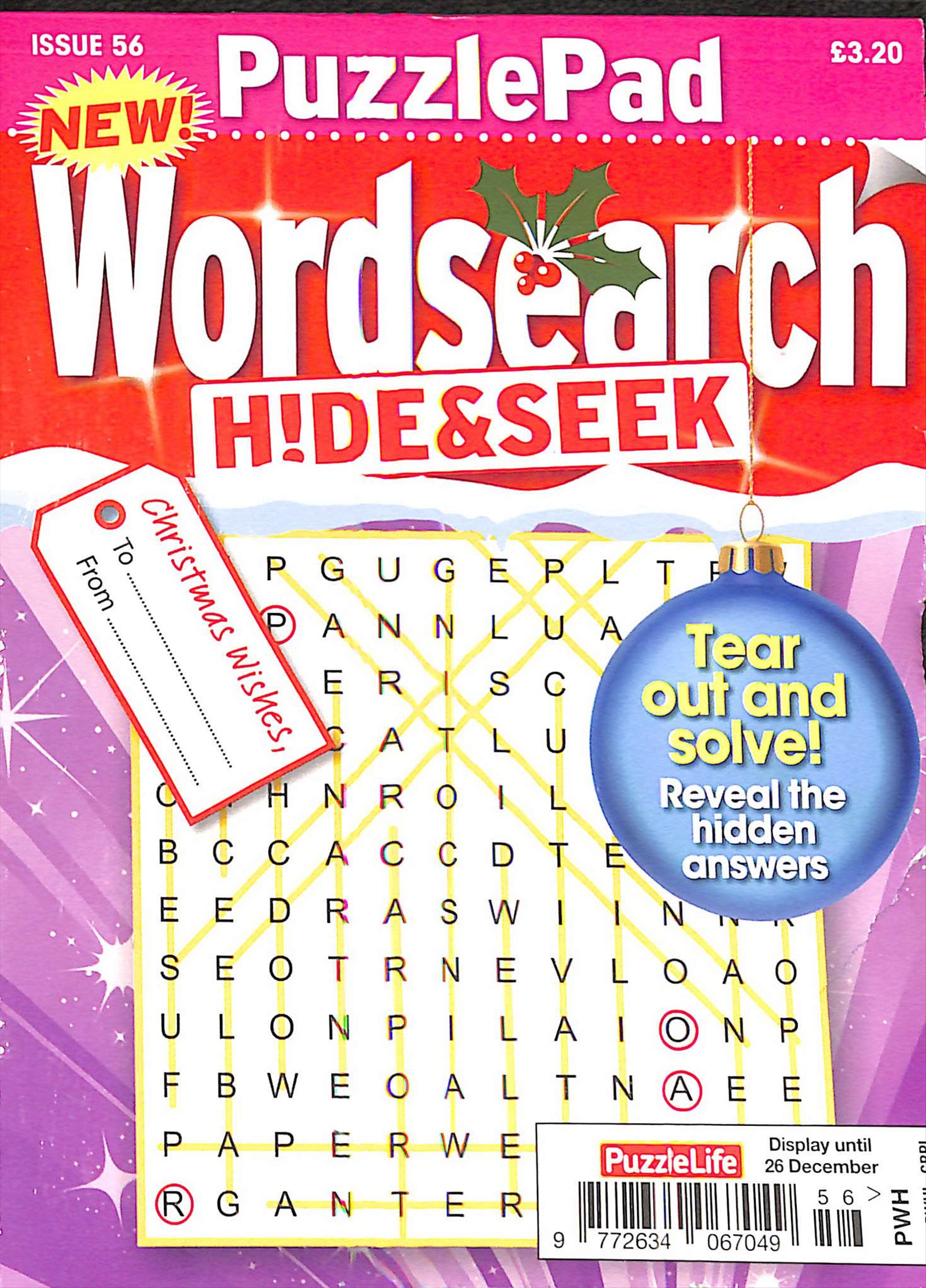 PUZZLEPAD WORDSEARCH HIDE &